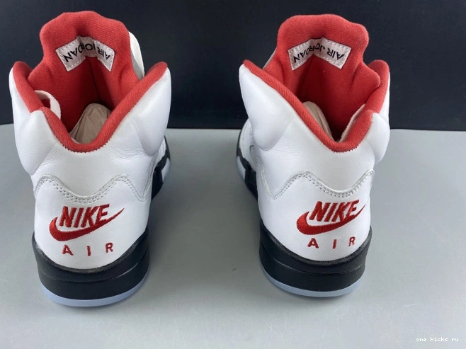 Chep Onekick Fire Jordan Tongue 5 Silver Retro DA1911-102 Red (2020) Air 0825